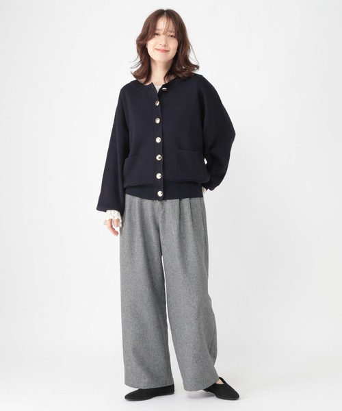 studio CLIP(スタディオクリップ)の「【WEB限定】ゴールドボタンカーディガン《オケージョン2026SS》(カーディガン/ボレロ・レディース・ネイビー/ブラック・FREE)」の21枚目の写真