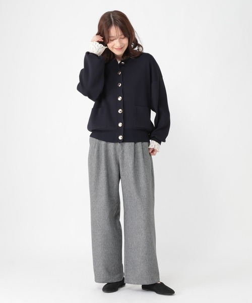 studio CLIP(スタディオクリップ)の「【WEB限定】ゴールドボタンカーディガン《オケージョン2026SS》(カーディガン/ボレロ・レディース・ネイビー/ブラック・FREE)」の22枚目の写真