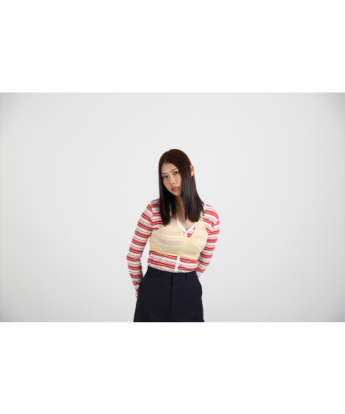 COTTONREBIRTHCLUB(コットンリバースクラブ)の「ホルターネックスリーブレスシャツ(ホワイト)(Tシャツ/カットソー・レディース・その他・F)」の8枚目の写真