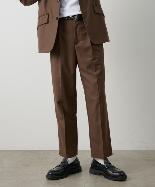 COLONY 2139(コロニートゥーワンスリーナイン)の「コンフォートツイルテーパードスラックス(スラックス・メンズ・ブラウン/グレー/ブラック・LARGE/MEDIUM)」の20枚目の写真