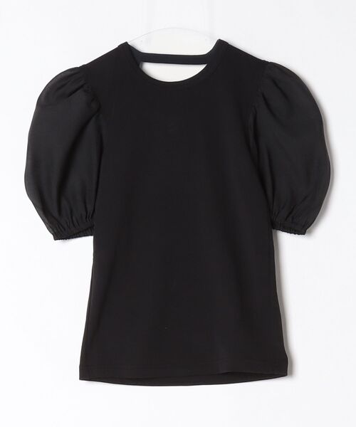 G.V.G.V.（ジーヴィージーヴィー）の「D-RING PUFF SLV RIB TOP（Tシャツ/カットソー・レディース・ブラック/ライトブルー・ONE SIZE）」の11枚目の写真