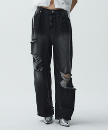 Midnight Move（ミッドナイトムーブ）の「bl fit pants (black)（デニムパンツ）」