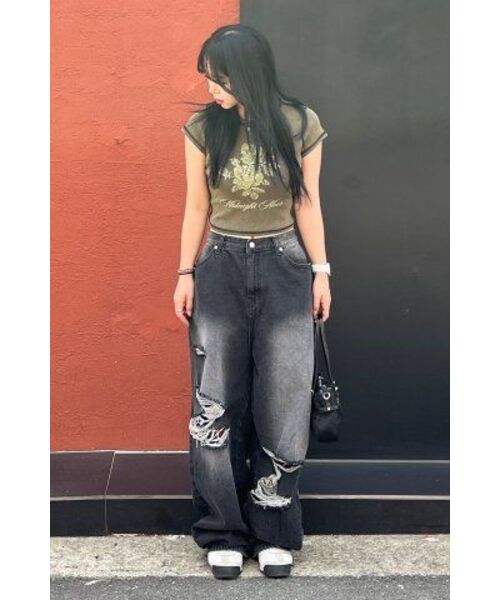 Midnight Move(ミッドナイトムーブ)の「bl fit pants (black)(デニムパンツ・レディース・その他・S/M)」の11枚目の写真