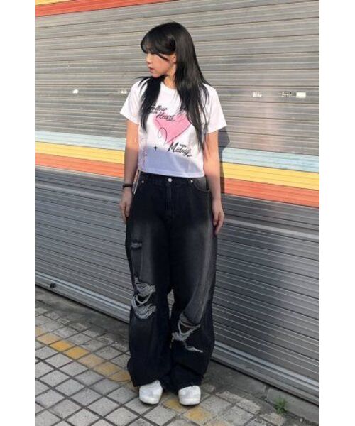 Midnight Move(ミッドナイトムーブ)の「bl fit pants (black)(デニムパンツ・レディース・その他・S/M)」の12枚目の写真