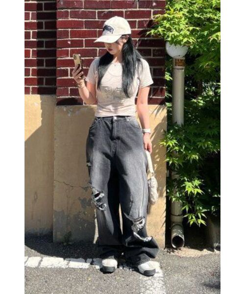 Midnight Move(ミッドナイトムーブ)の「bl fit pants (black)(デニムパンツ・レディース・その他・S/M)」の16枚目の写真