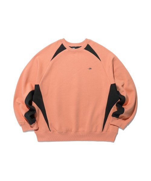 NICE GHOST CLUB(ナイスゴーストクラブ)の「SPORTY LINE SWEATSHIRTS_CORAL(NG2DFUM453A)(スウェット・レディース・その他・S/M/L)」の1枚目の写真