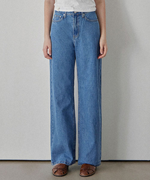 DARIA LONG WIDE DENIM PANTS_2COLORS_DARK BLUE