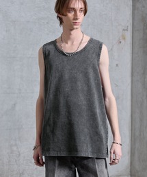 SERACE | 【SERACE】Loose side slit layered tank top / ルーズサイドスリットレイヤードタンクトップ(タンクトップ)