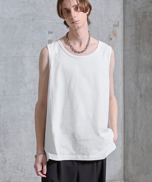 SERACE】Loose side slit layered tank top / ルーズサイドスリット