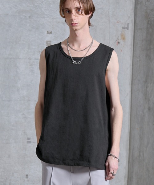 MEDI PRINT LAYERED SHEERSET TOPタンクトップのみ ànuke online store（アンヌーク） / Sheer Layered TanktopSheer