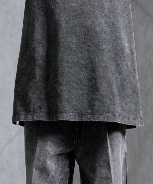 SERACE（セラス）の「【SERACE】Loose side slit layered tank top / ルーズサイドスリットレイヤードタンクトップ（タンクトップ・メンズ・ブラック系/グレー系・L/M/S）」の18枚目の写真