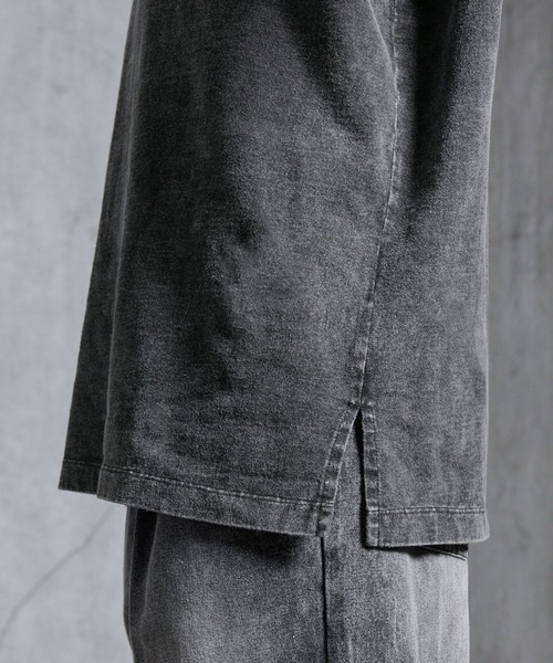 SERACE（セラス）の「【SERACE】Loose side slit layered tank top / ルーズサイドスリットレイヤードタンクトップ（タンクトップ・メンズ・ブラック系/グレー系・L/M/S）」の19枚目の写真