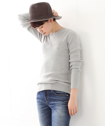 Ray BEAMS | ◇【ラブリ着用】Ray BEAMS / コットン リブ クルーネック(ニット/セーター)