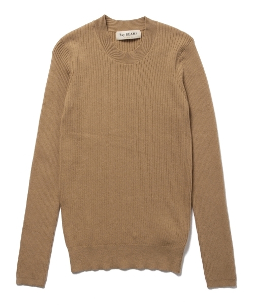 Ray BEAMS（レイビームス）の「◇【ラブリ着用】Ray BEAMS / コットン リブ クルーネック（ニット/セーター・レディース・ライトグレー/ベージュ/ブルー系その他/ホワイト・ONE SIZE）」の13枚目の写真