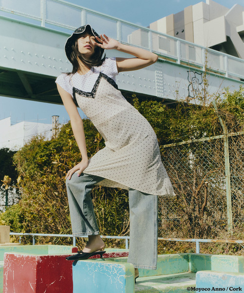 LE TALON×HAPPY MANIA3.5cmスクエアリボンミュール（パンプス）｜LE