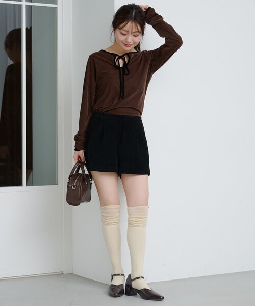 Kastane（カスタネ）の「【新色追加】2WAYハイソックス（ソックス/靴下・レディース・アイボリー/グレー/ホワイト・FREE）」の20枚目の写真