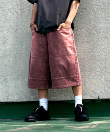 MAKEITTO（メイキット）の「切り替えラインデニムバミューダパンツ_ピンク（その他パンツ）」