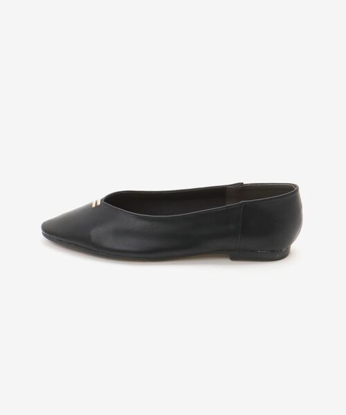 le.coeur blanc（ルクールブラン）の「《WEB限定アイテム》Vカットフラットパンプス（パンプス・レディース・ブラック/アイボリー・38/37/36/39）」の14枚目の写真