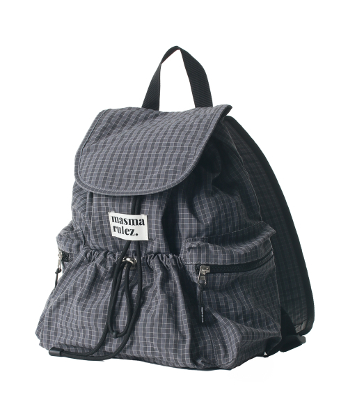MASMARULEZ（マスマルールズ）の「[INT] mini ver. Flap backpack_Check Dark gray（バックパック/リュック・レディース・その他・FREE）」の4枚目の写真