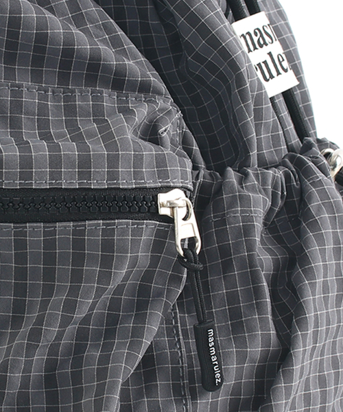 MASMARULEZ（マスマルールズ）の「[INT] mini ver. Flap backpack_Check Dark gray（バックパック/リュック・レディース・その他・FREE）」の8枚目の写真