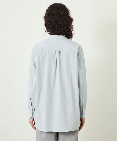 MACKINTOSH PHILOSOPHY(マッキントッシュ フィロソフィー)の「【GREY LABEL】バンドカラーシャツ(シャツ/ブラウス・レディース・ブラック/ブルー/ライトグレー/オフホワイト・2)」の11枚目の写真