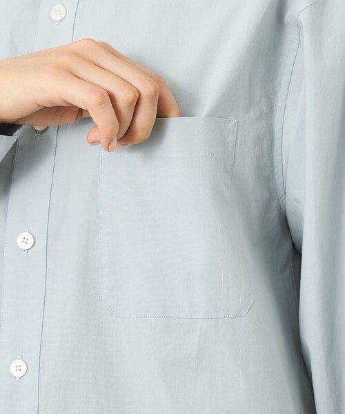 MACKINTOSH PHILOSOPHY(マッキントッシュ フィロソフィー)の「【GREY LABEL】バンドカラーシャツ(シャツ/ブラウス・レディース・ブラック/ブルー/ライトグレー/オフホワイト・2)」の12枚目の写真