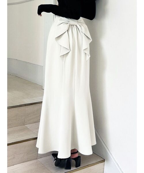 RESEXXY（リゼクシー）の「バックリボンマーメイドスカート（スカート・レディース・ブラック/アイボリー/ミント・FREE）」の2枚目の写真