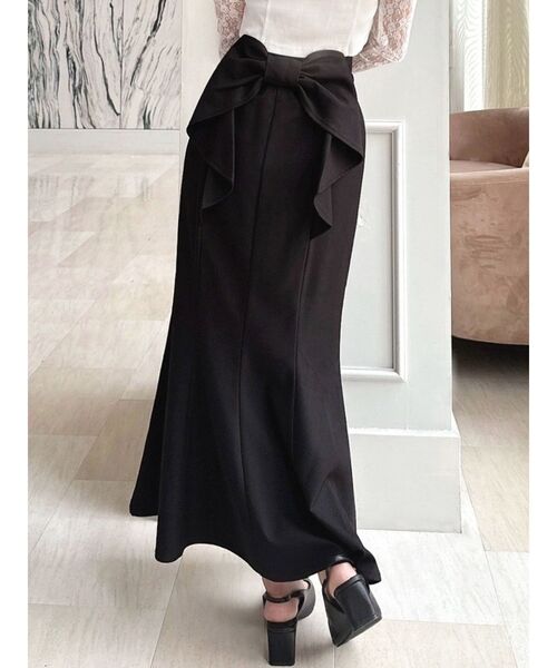 RESEXXY（リゼクシー）の「バックリボンマーメイドスカート（スカート・レディース・ブラック/アイボリー/ミント・FREE）」の3枚目の写真