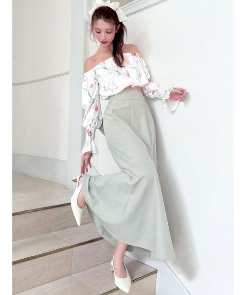 RESEXXY（リゼクシー）の「バックリボンマーメイドスカート（スカート・レディース・ブラック/アイボリー/ミント・FREE）」の11枚目の写真