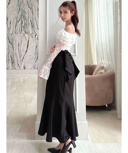 RESEXXY（リゼクシー）の「バックリボンマーメイドスカート（スカート・レディース・ブラック/アイボリー/ミント・FREE）」の14枚目の写真