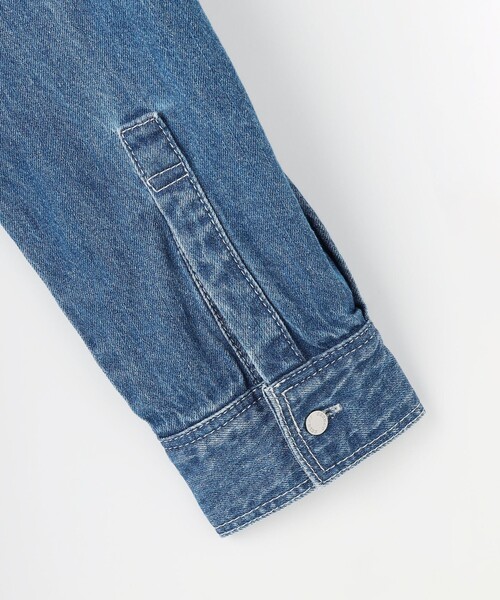 J.PRESS(ジェイプレス)の「【冷房対策に】コットンリネン 7oz デニム シャツ(シャツ/ブラウス・レディース・ダルブルー系/スカイブルー系・11/9)」の15枚目の写真