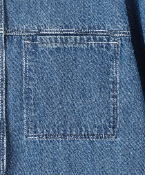 J.PRESS(ジェイプレス)の「【冷房対策に】コットンリネン 7oz デニム シャツ(シャツ/ブラウス・レディース・ダルブルー系/スカイブルー系・11/9)」の16枚目の写真