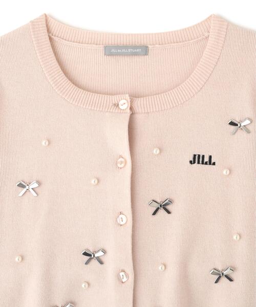 JILL by JILL STUART（ジルバイジルスチュアート）の「リボントッピングカーディガン（ニット/セーター・レディース・ピンク/ホワイト/ブラック・FREE）」の17枚目の写真