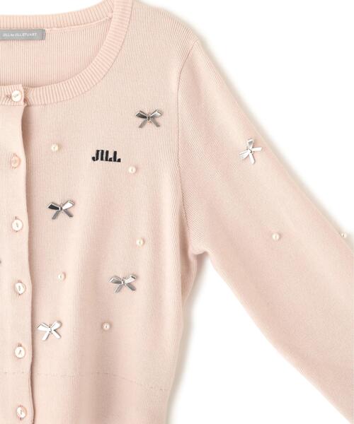 JILL by JILL STUART（ジルバイジルスチュアート）の「リボントッピングカーディガン（ニット/セーター・レディース・ピンク/ホワイト/ブラック・FREE）」の18枚目の写真