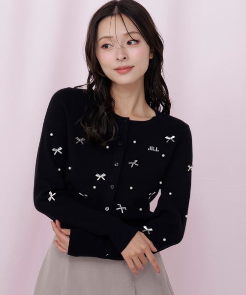 リボントッピングカーディガン（ニット/セーター）｜JILL by JILL