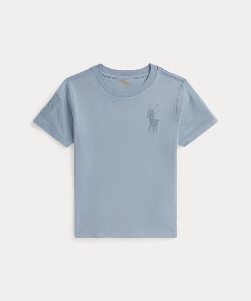 POLO RALPH LAUREN CHILDRENSWEAR(ポロ ラルフ ローレン チルドレンズウェア)の「Big Pony コットン ジャージー Tシャツ(Tシャツ/カットソー・キッズ・ブルー系5・7/6/4/3)」の1枚目の写真