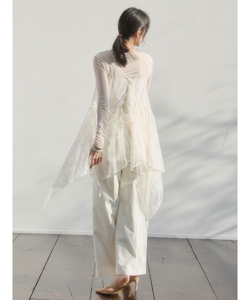 チュールレースジレ（その他アウター）｜anuans（アニュアンス）の