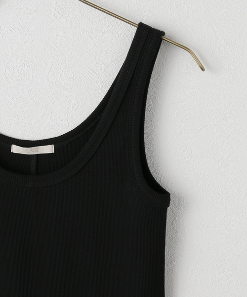 plage（プラージュ）の「rib タンクトップ（タンクトップ・レディース・ブラック/ホワイト・FREE）」の4枚目の写真