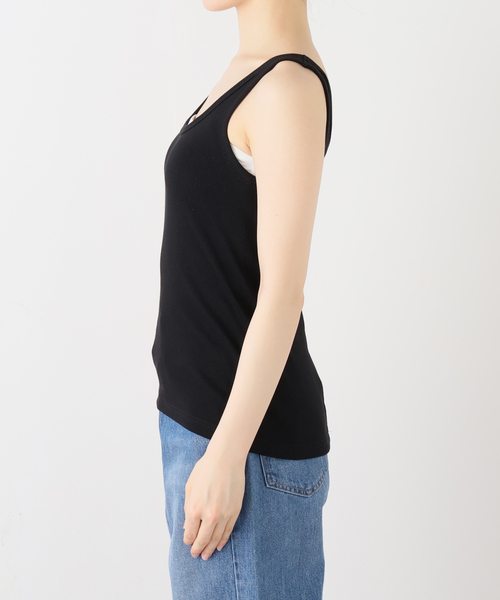 plage（プラージュ）の「rib タンクトップ（タンクトップ・レディース・ブラック/ホワイト・FREE）」の10枚目の写真