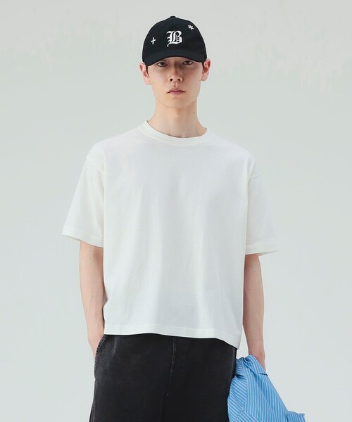 BEAMS HEART(ビームスハート)の「【ユニセックス】ワイド ショート Tシャツ(Tシャツ/カットソー・メンズ・ブラック/ホワイト・SMALL/MEDIUM/LARGE)」の17枚目の写真
