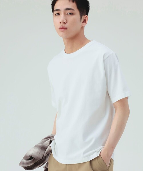 BEAMS HEART(ビームスハート)の「【ユニセックス】ワイド ショート Tシャツ(Tシャツ/カットソー・メンズ・ブラック/ホワイト・SMALL/MEDIUM/LARGE)」の3枚目の写真