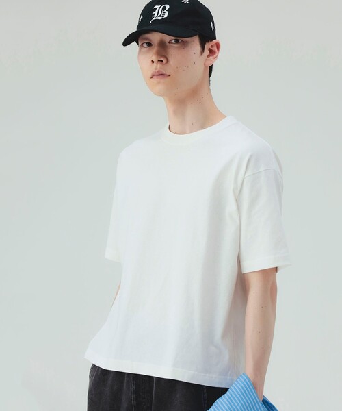 BEAMS HEART(ビームスハート)の「【ユニセックス】ワイド ショート Tシャツ(Tシャツ/カットソー・メンズ・ブラック/ホワイト・SMALL/MEDIUM/LARGE)」の1枚目の写真