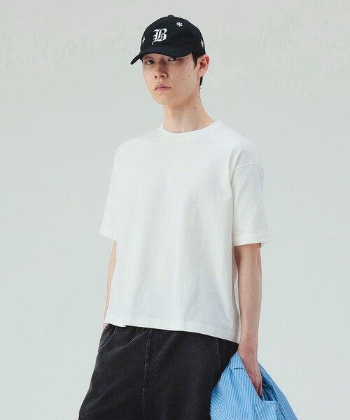 BEAMS HEART(ビームスハート)の「【ユニセックス】ワイド ショート Tシャツ(Tシャツ/カットソー・メンズ・ブラック/ホワイト・SMALL/MEDIUM/LARGE)」の22枚目の写真