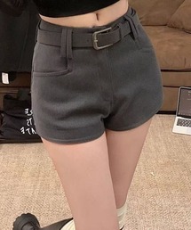 STAY MOTION（ステイモーション）の「【WEB限定】ベルト付きタイトショートパンツ［韓国ファッション カジュアル］（その他パンツ）」