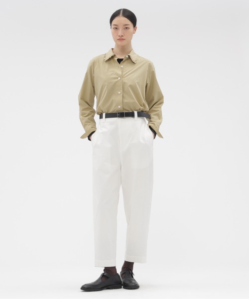 MARGARET HOWELL(マーガレットハウエル)の「SUPER FINE COTTON POPLIN(シャツ/ブラウス・レディース・イエロー/ネイビー・2/1)」の7枚目の写真