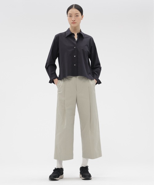MARGARET HOWELL(マーガレットハウエル)の「SUPER FINE COTTON POPLIN(シャツ/ブラウス・レディース・イエロー/ネイビー・2/1)」の3枚目の写真