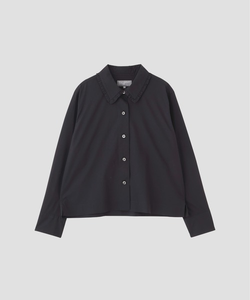 MARGARET HOWELL(マーガレットハウエル)の「SUPER FINE COTTON POPLIN(シャツ/ブラウス・レディース・イエロー/ネイビー・2/1)」の4枚目の写真