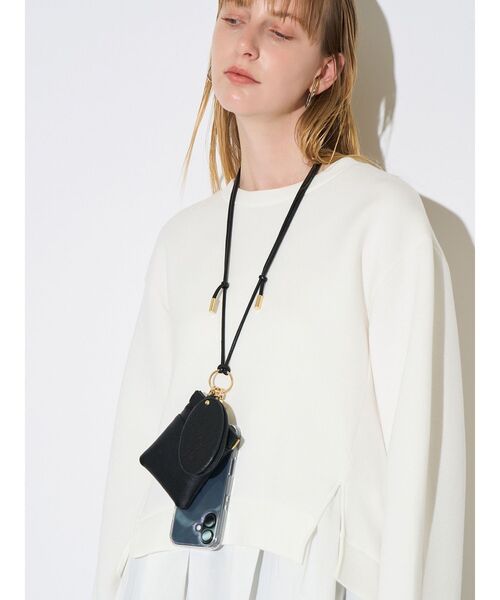 ELENDEEK（エレンディーク）の「ミラースマートフォンショルダー（スマホグッズ・レディース・ライトブルー/ブラック/オフホワイト・FREE）」の9枚目の写真