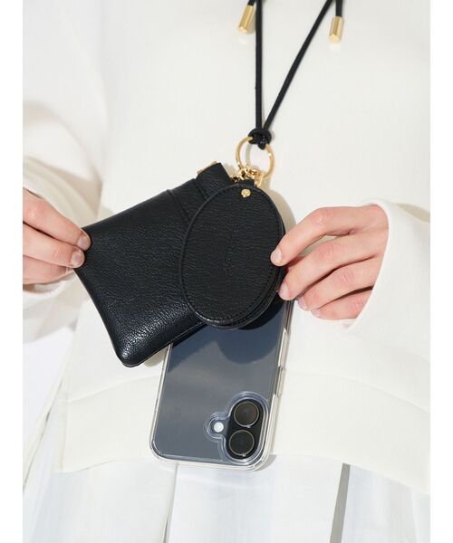 ELENDEEK（エレンディーク）の「ミラースマートフォンショルダー（スマホグッズ・レディース・ライトブルー/ブラック/オフホワイト・FREE）」の10枚目の写真