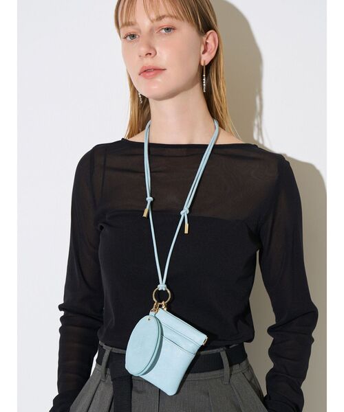 ELENDEEK（エレンディーク）の「ミラースマートフォンショルダー（スマホグッズ・レディース・ライトブルー/ブラック/オフホワイト・FREE）」の12枚目の写真